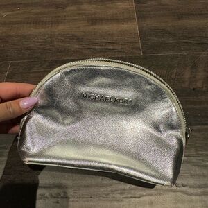 Michael kors silver pouch